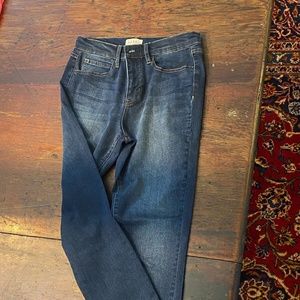 High rise skinny jeans